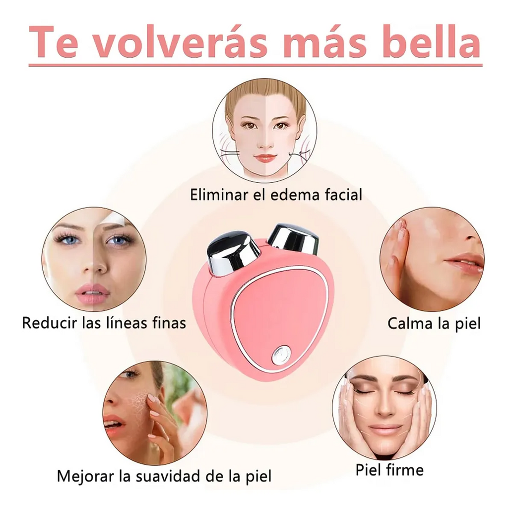 Rostro Firme en 5 Min - Masajeador Facial Microcorriente